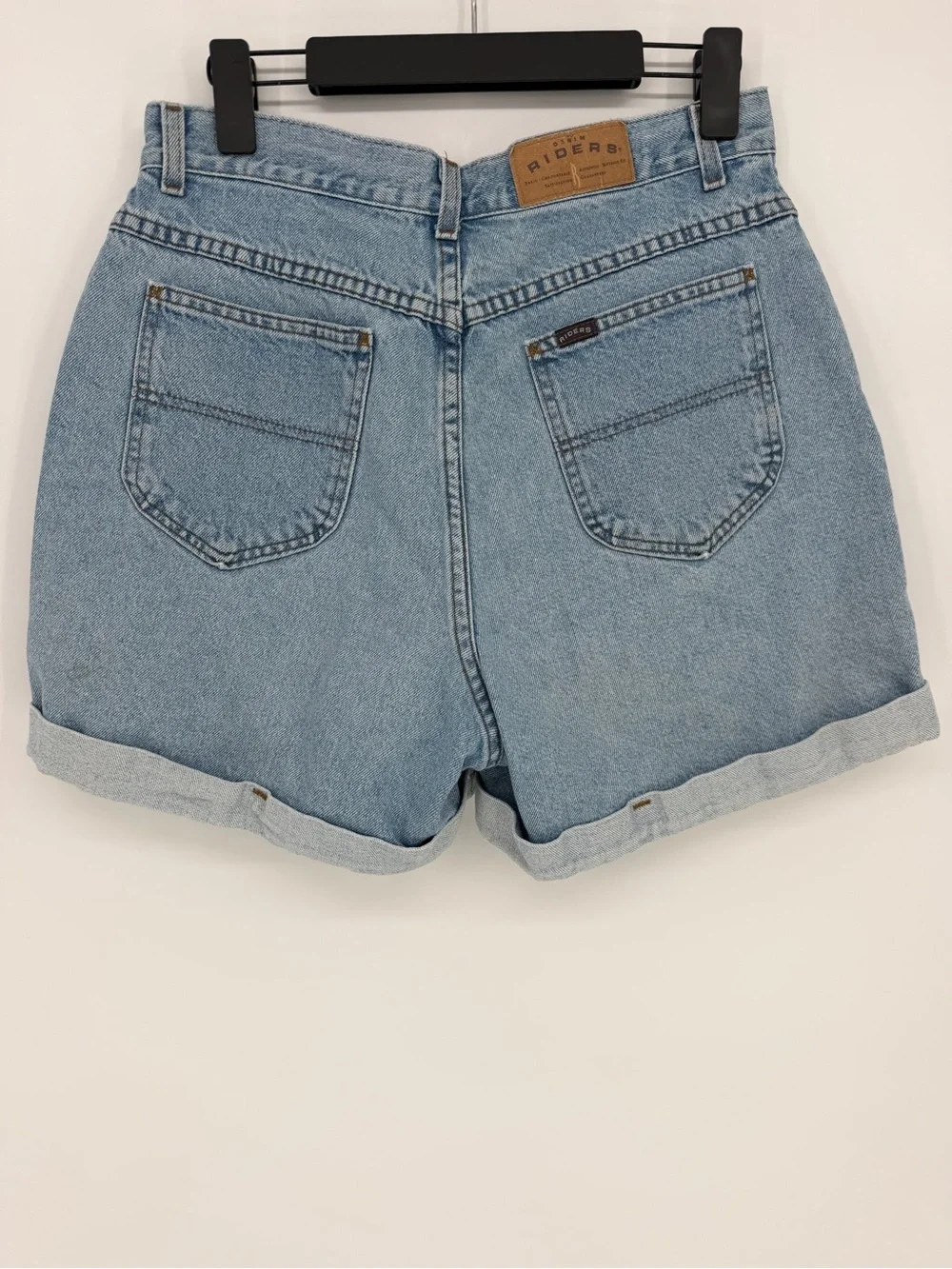 Vintage 90s Riders Denim Shorts Womens 14 High Rise Mom Jean Shorts